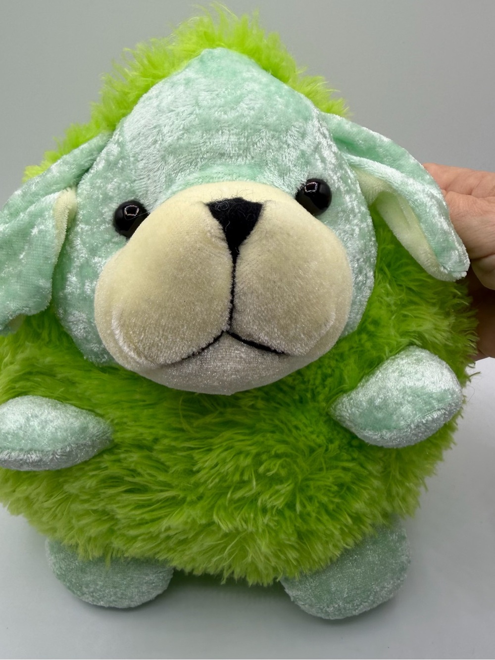 Green Puppy Dog Plush Goffa Intl 8” Fuzzy Soft Stuffed Animal Cute